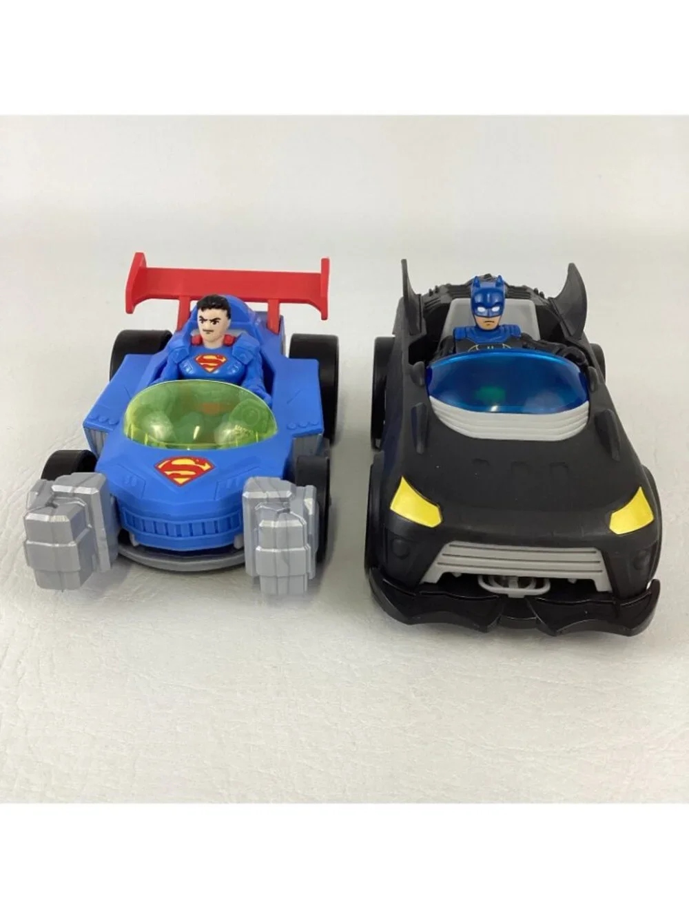 Fisher Price Imaginext DC Super Friends Metal Force Batmobile Superman Batman